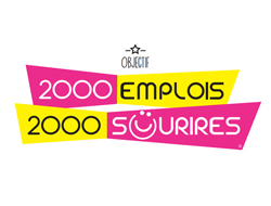 Logo 2000 emplois, 2000 sourires
